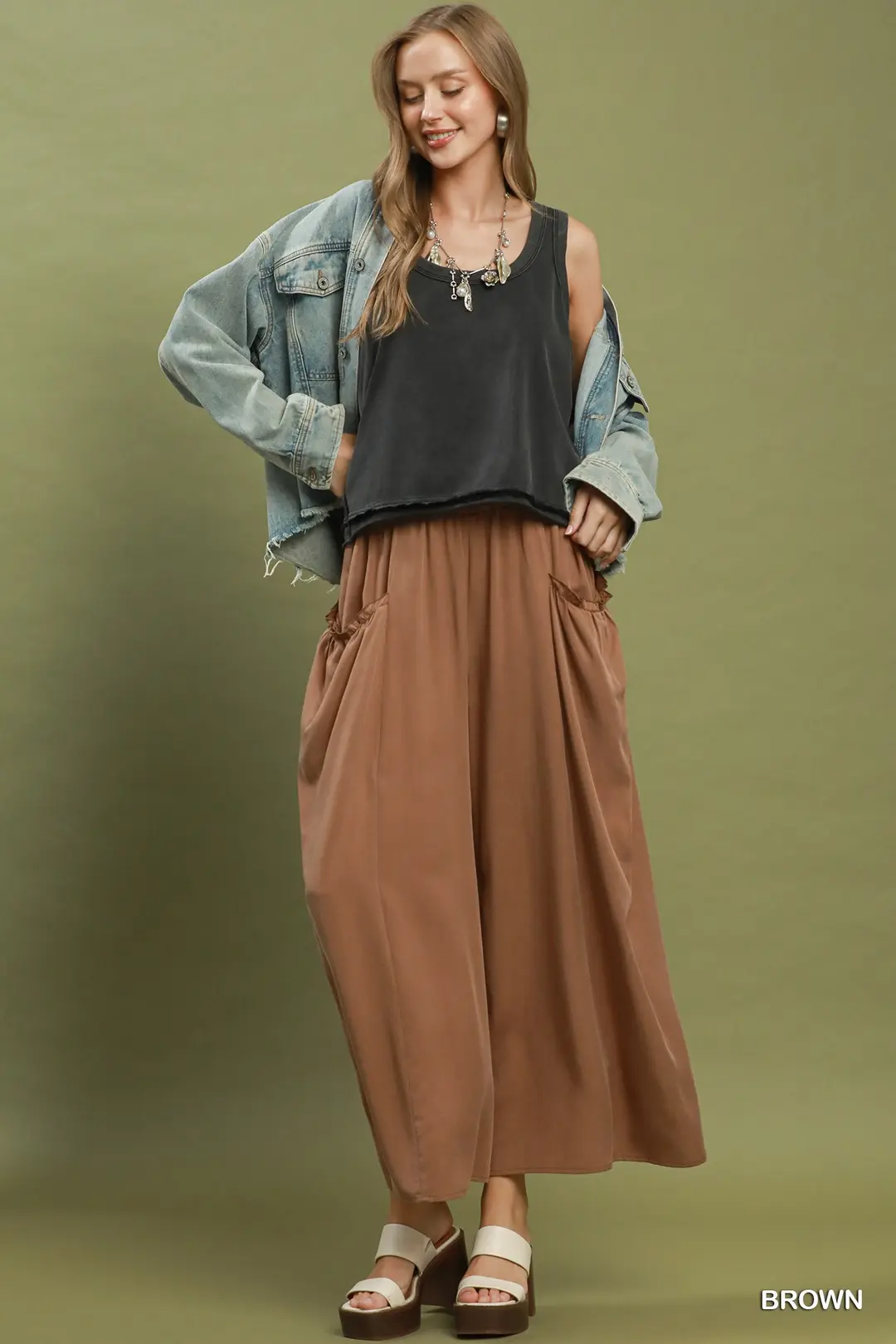 Flowy Wide Leg Pocket Pants, image 5