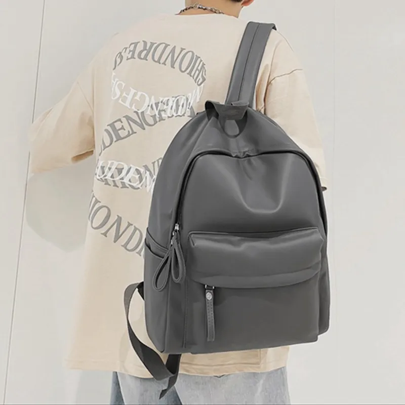 PU Leather Zip Backpack Bag, image 13