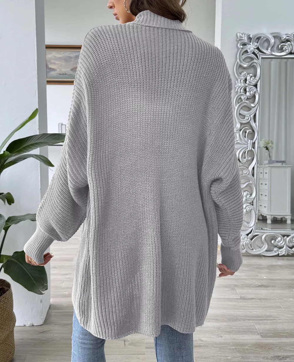 Open Front Ribbed Knit Cardigan, image 18