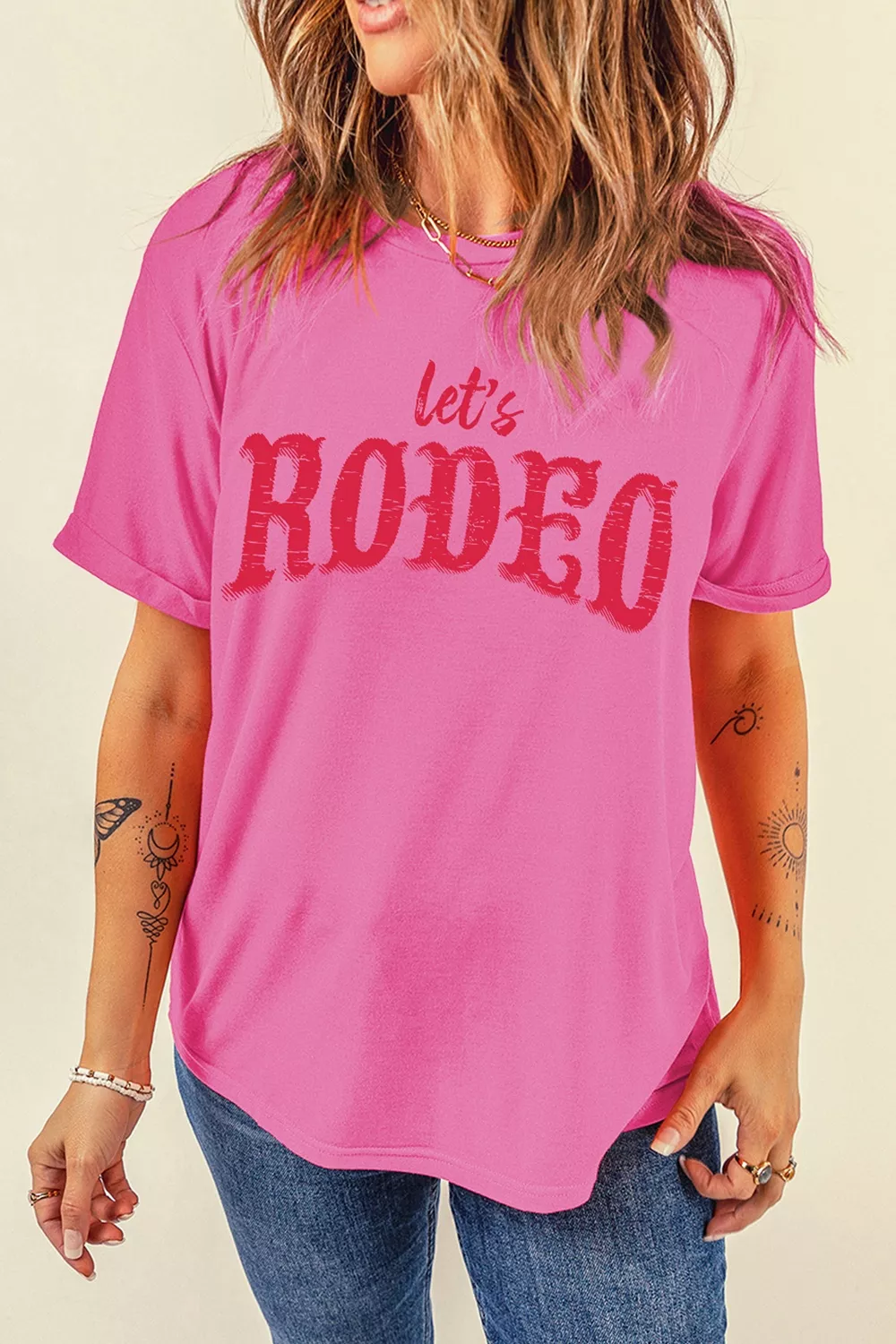 Letter Graphic Short Sleeve T-Shirt, image 5