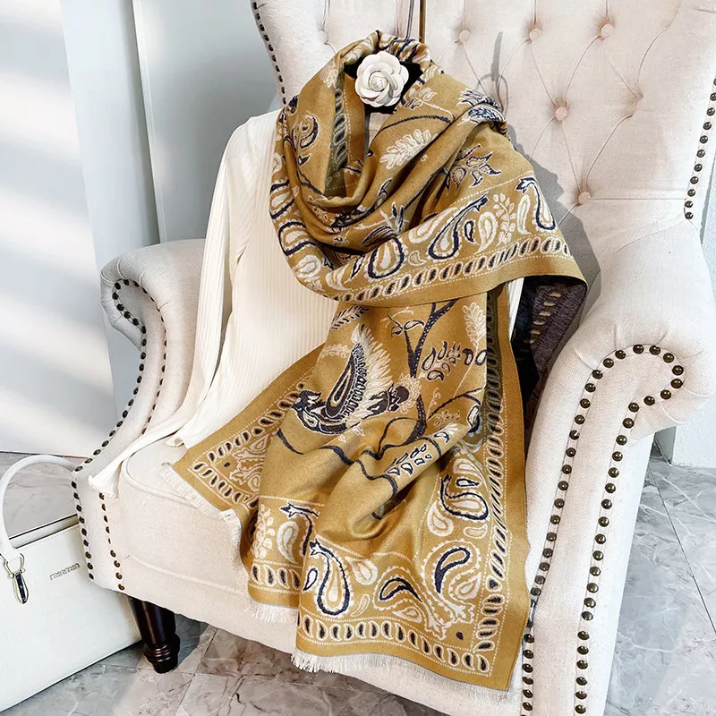 Printed Raw Hem Scarf, image 4