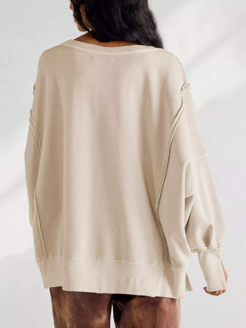 Oversized Relaxed Fit Crew Neck Sweatshirt, image 10