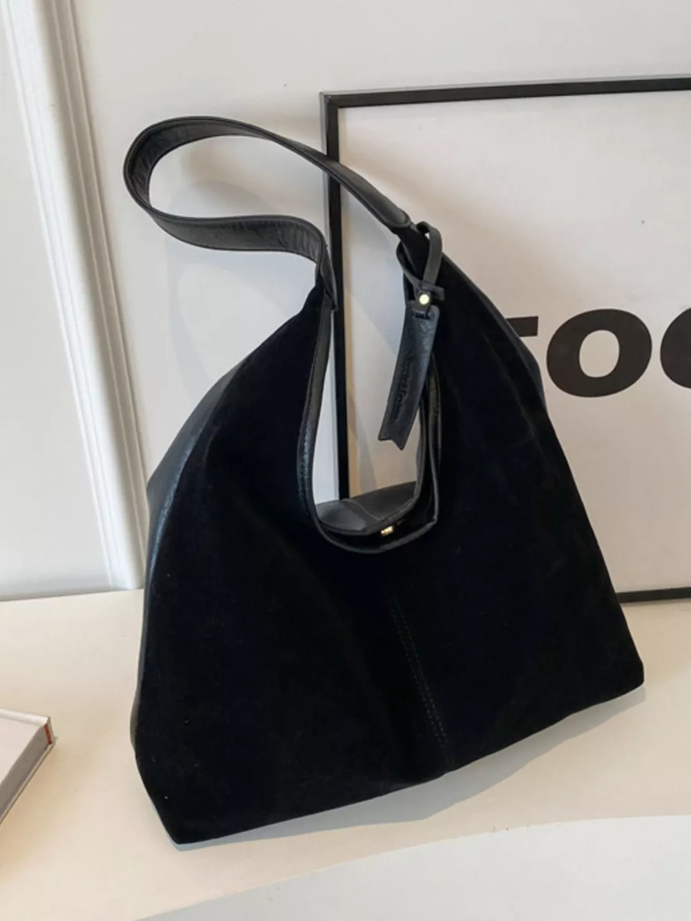 Vintage Suede Shoulder Bag, image 6