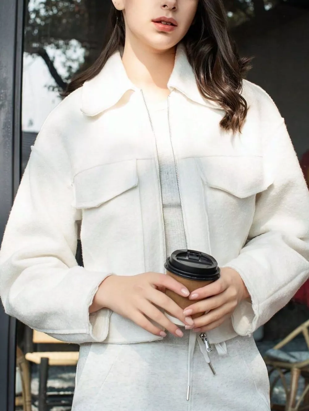 Zip Up Cropped Jacket, image 9