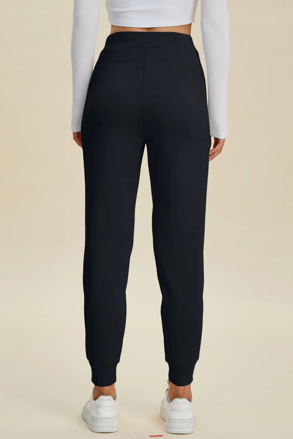 Full Size Air Scuba Drawstring High Waist Joggers, image 5