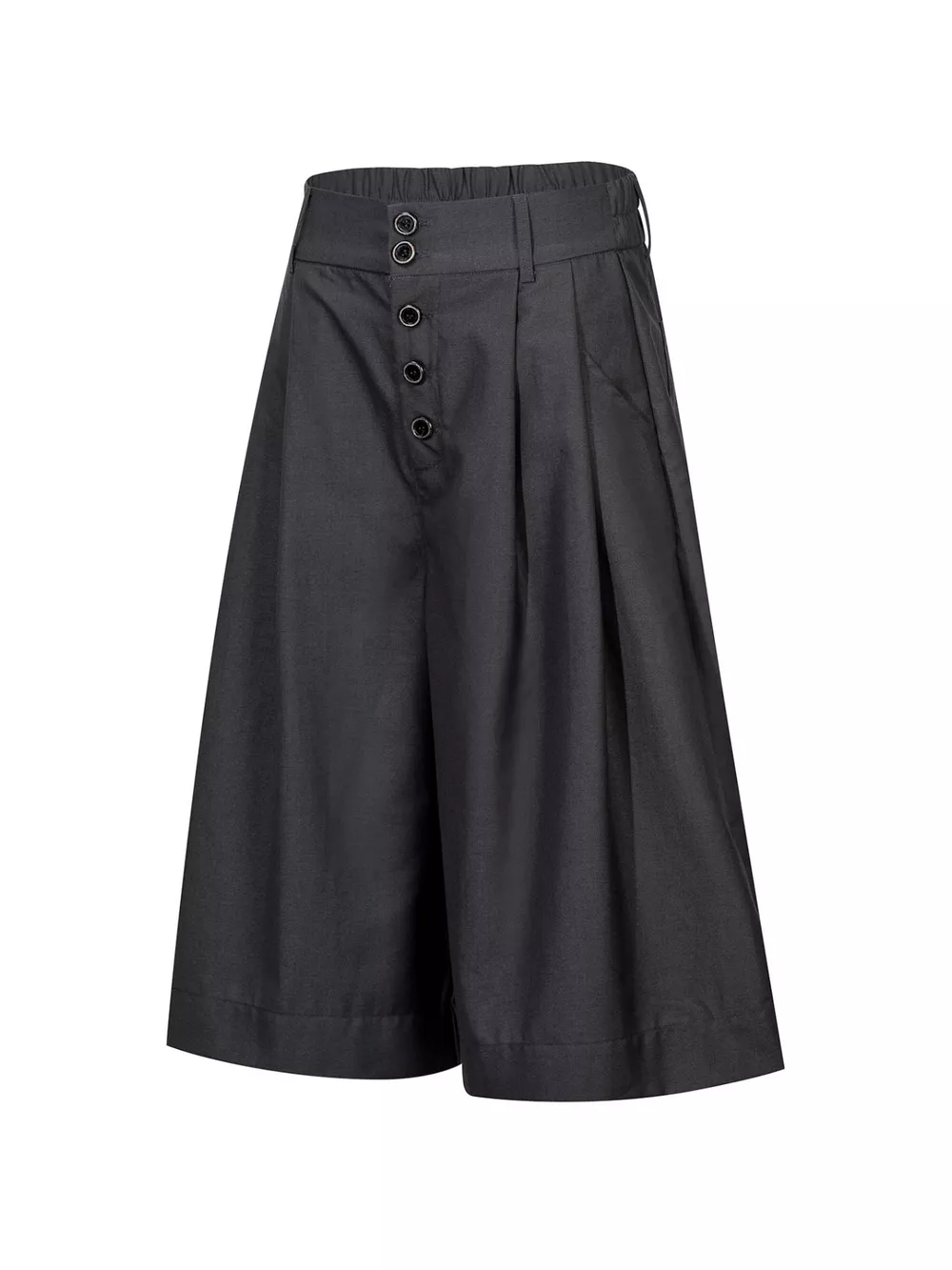 Men's Button Fly Wide Leg Capris, image 2