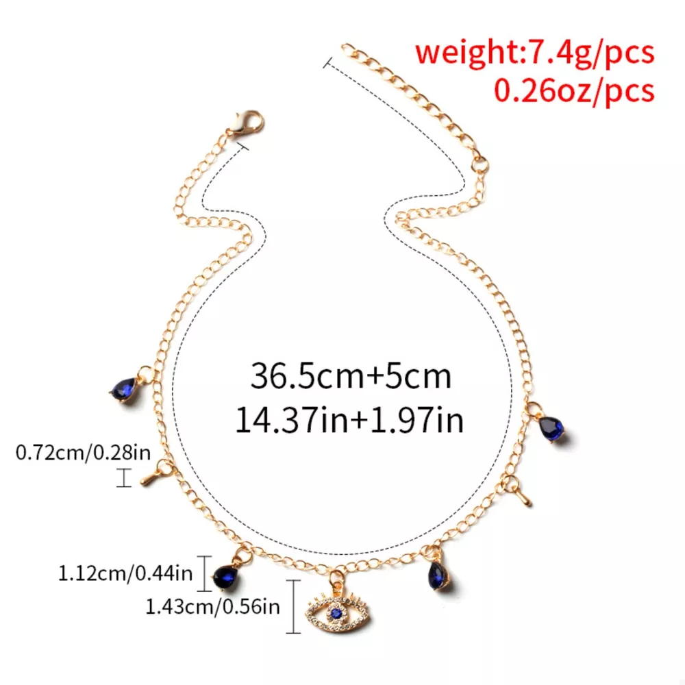 Evil Eye Charm Necklace, image 5