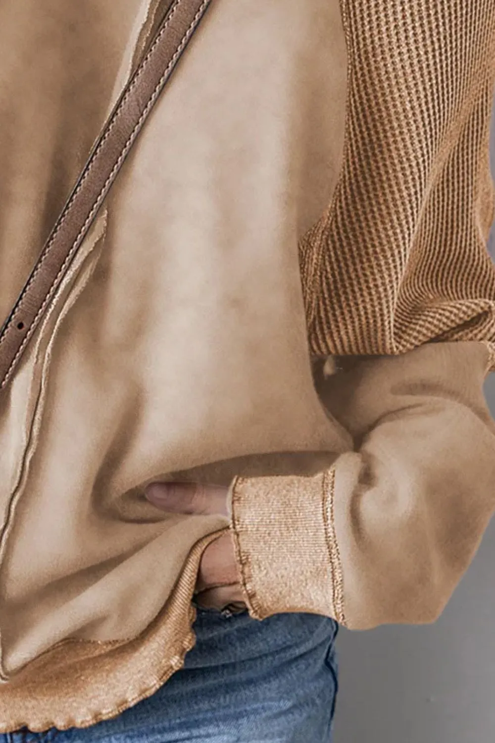 Exposed Seam Long Sleeve Sweatshirt, image 14
