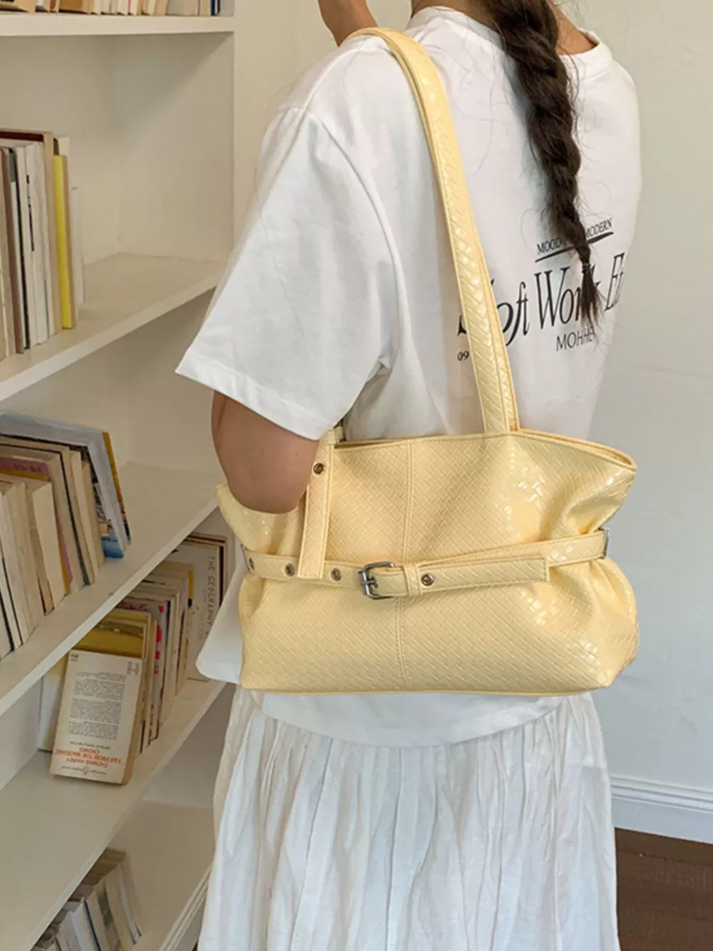 Buckle Detail Shoulder Bag, image 14