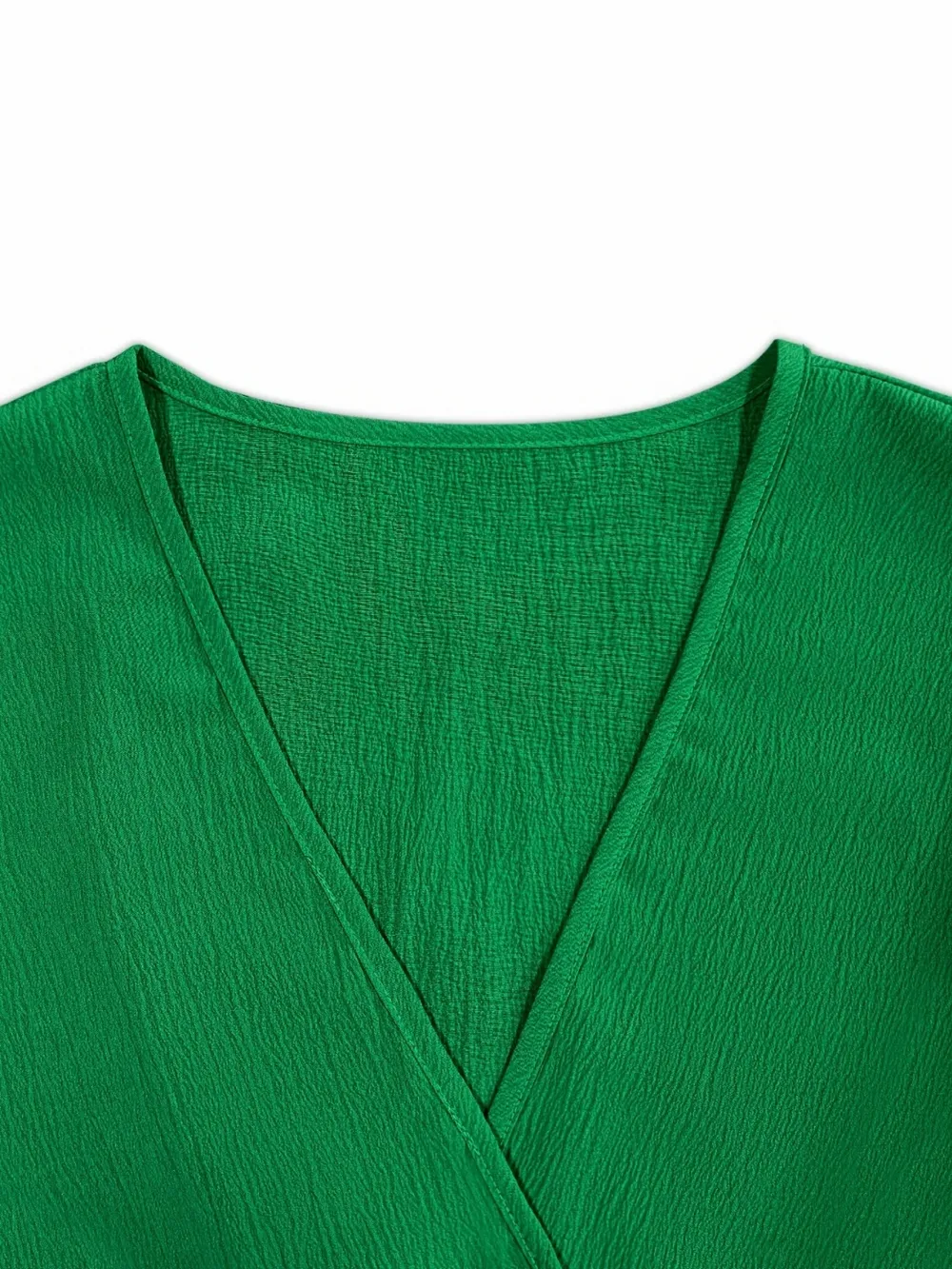 Ruched Surplice Half Sleeve Mini Dress, image 3