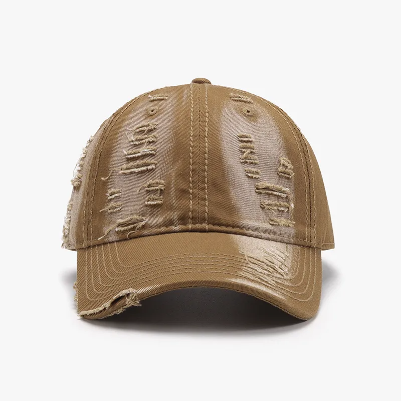 Distressed Adjustable Cotton Baseball Cap, image 13