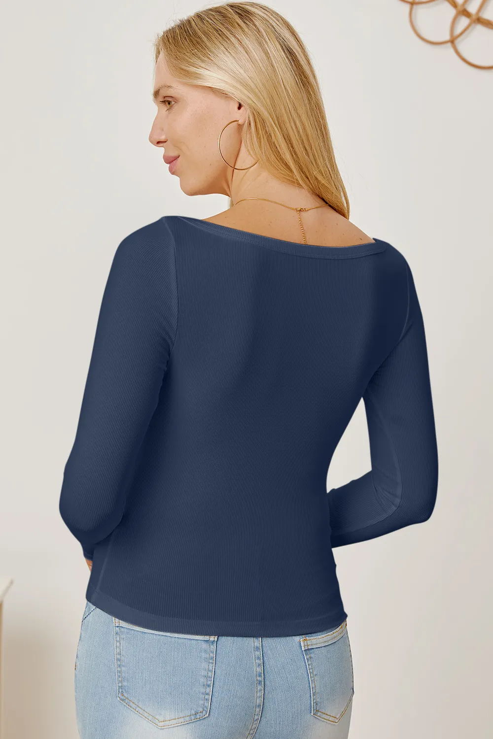 Square Neck Long Sleeve T-Shirt, image 27