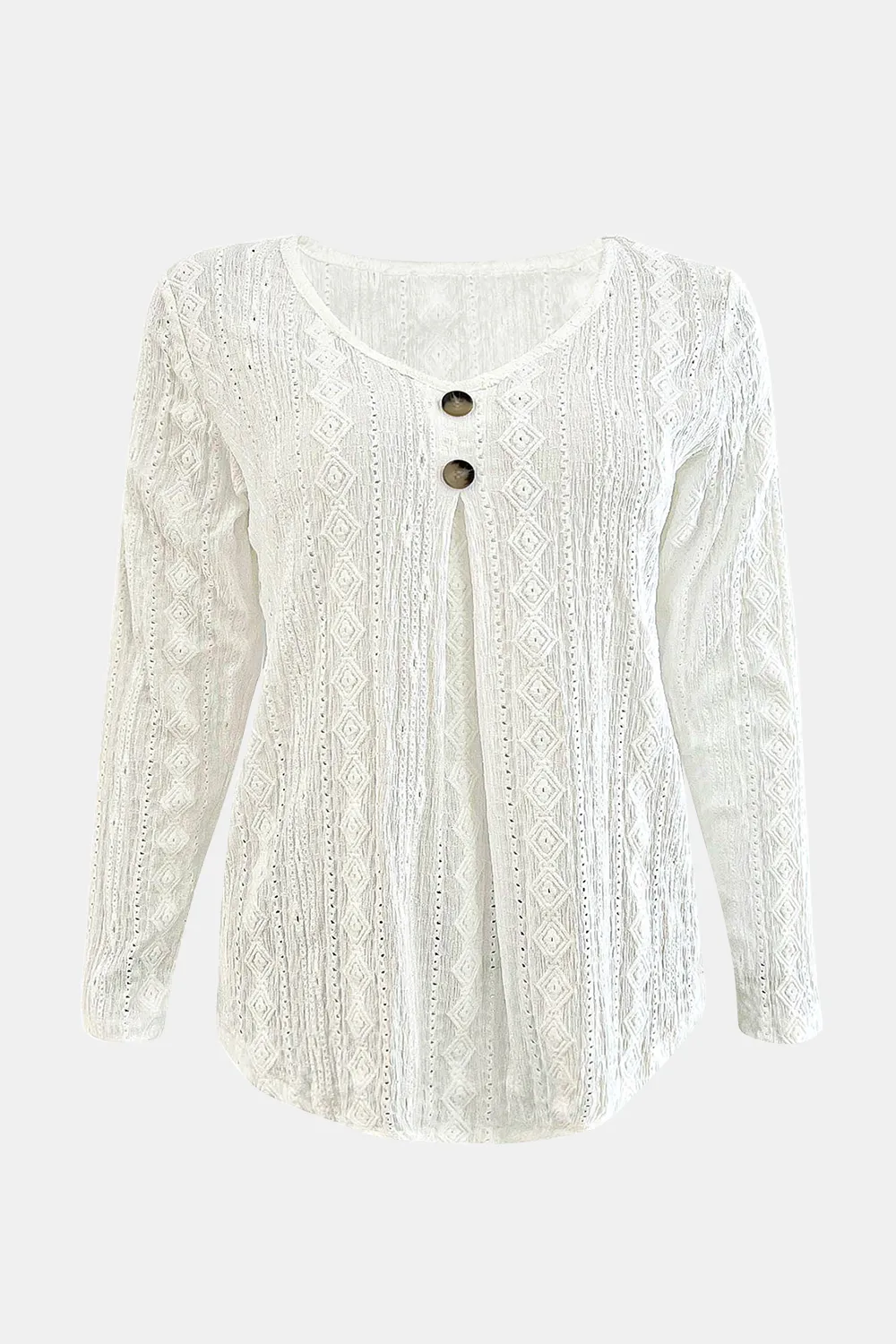 V-Neck Long Sleeve Blouse, image 5