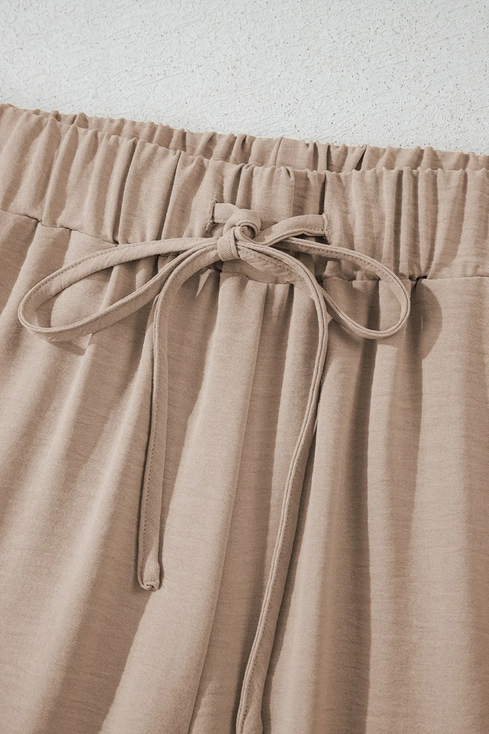 Button Down Vest and Drawstring Wide Leg Pants Set, image 8