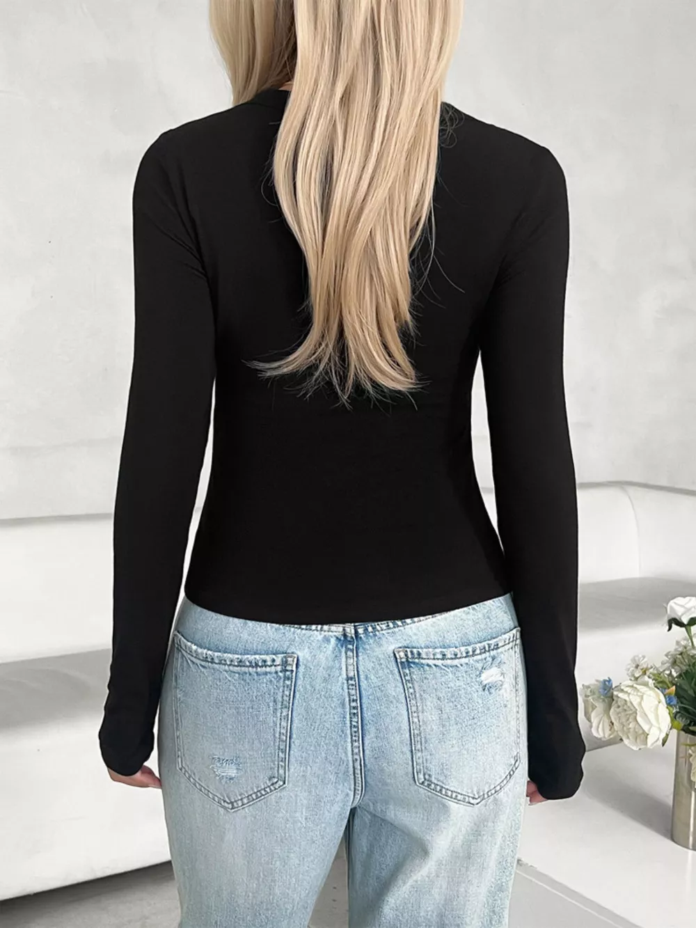 Slim Fit Long Sleeve T-Shirt, image 8