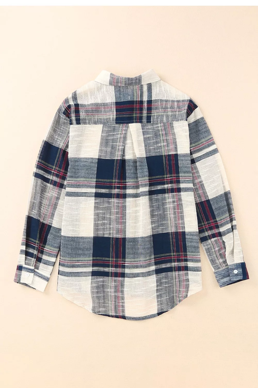 Plaid Button-Down Long Sleeve Shirt, image 6