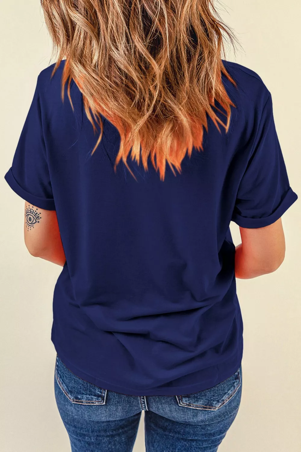 AMERICA Round Neck Relaxed T-Shirt, image 3