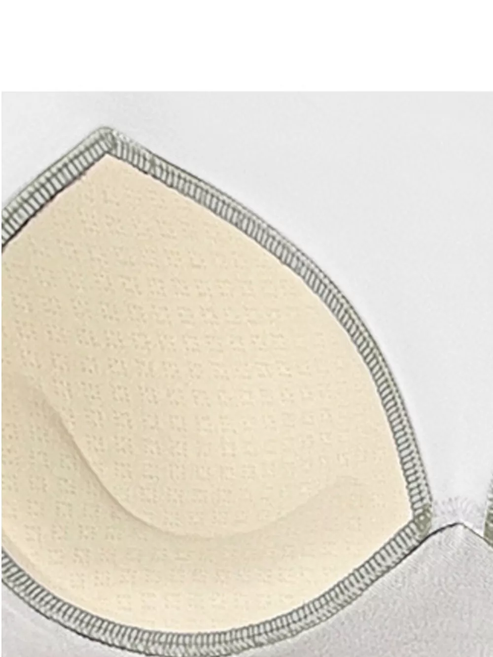 Contrast Trim Scoop Neck Active Bra, image 4