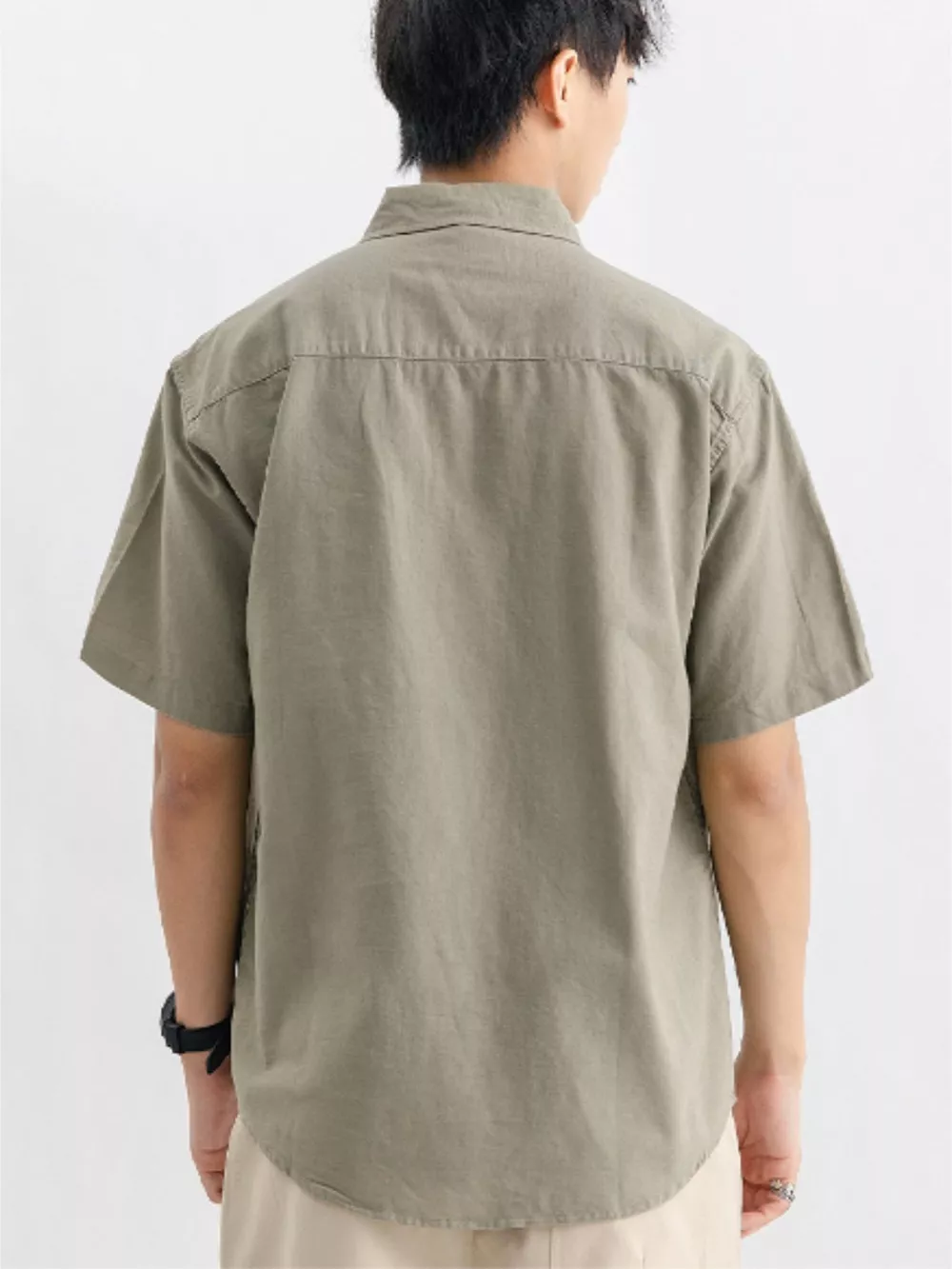 Men's Plus Size Casual Button Up Shirt, image 2