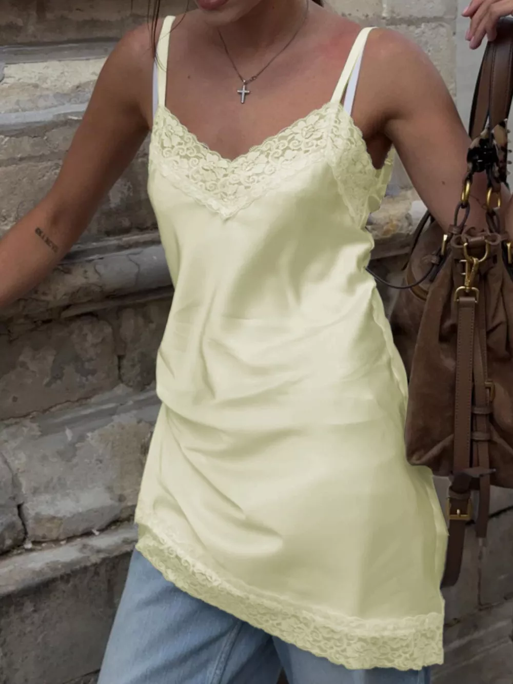 Lace Detail V-Neck Cami, image 11