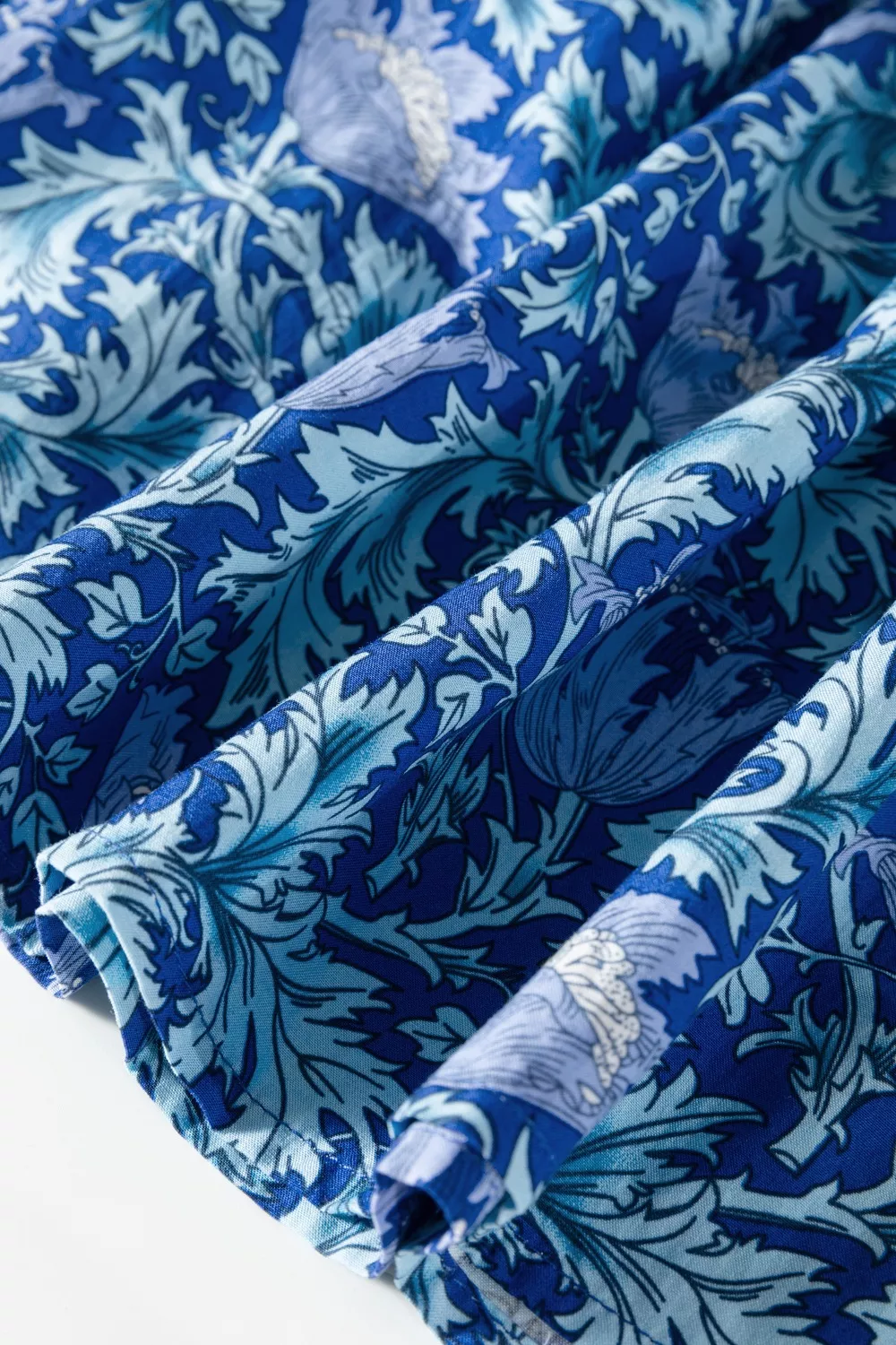 Floral Printed Frilled V Neck Bracelet Sleeve Long Dress, image 11
