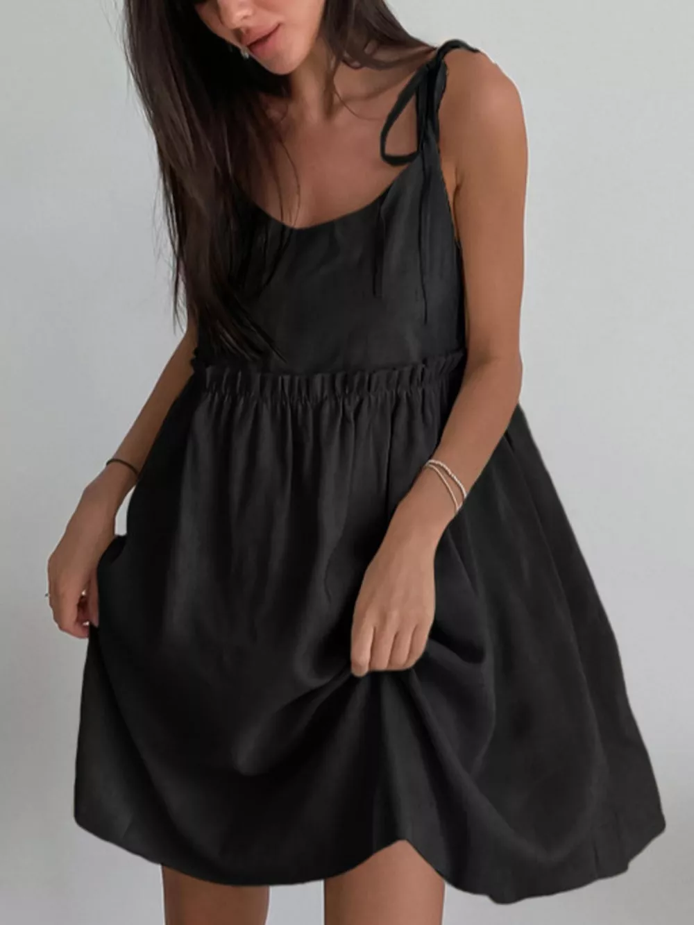 Frill Tie Shoulder Mini Dress, image 20
