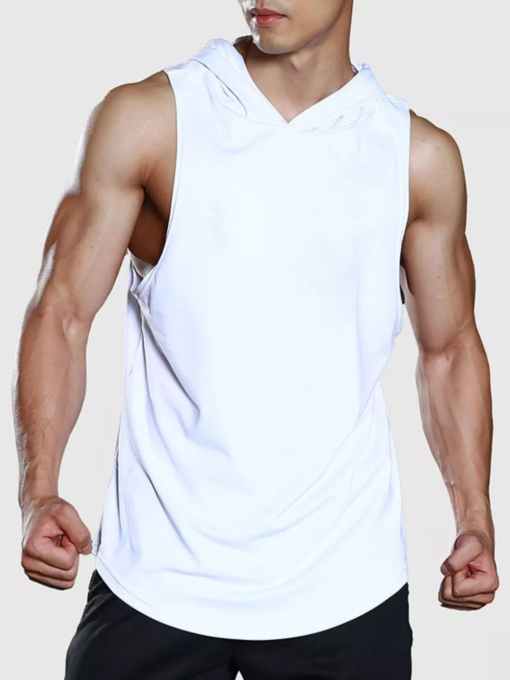 Men's Hooded Sleeveless Tank, image 2