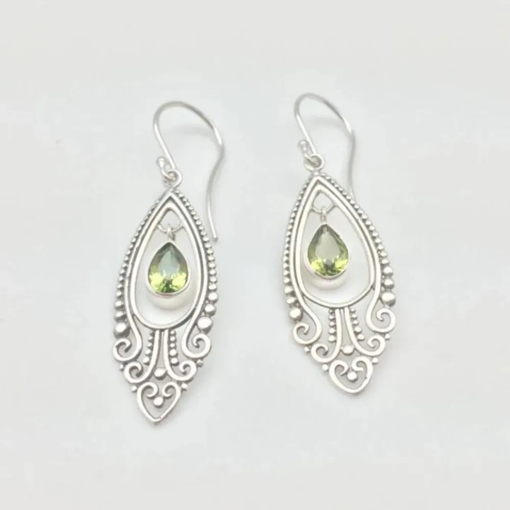 Alloy Rhinestone Cutout Earrings, image 4
