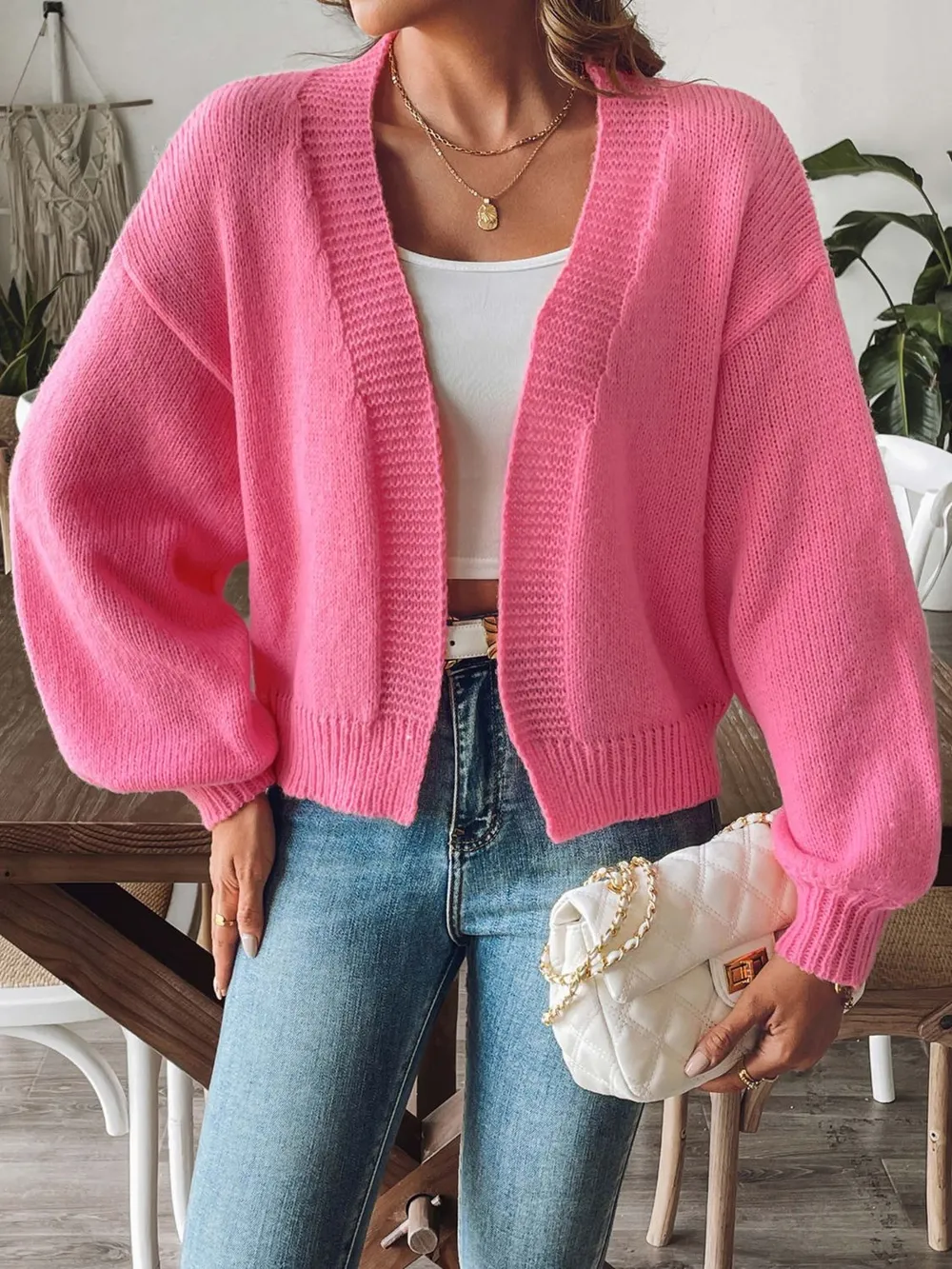 Open Front Long Sleeve Cardigan, image 10