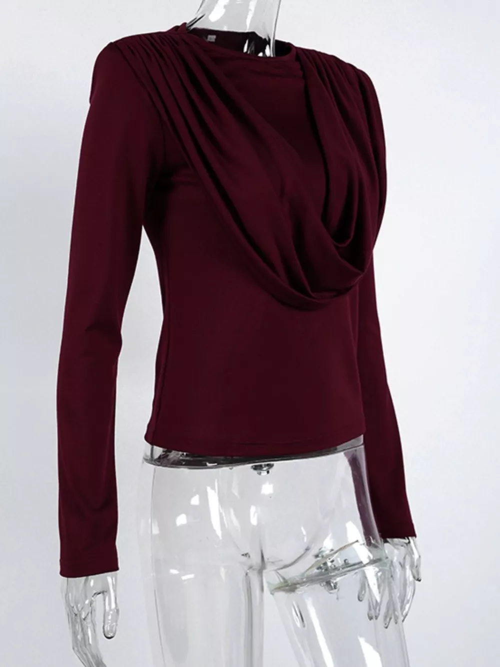 Ruched Long Sleeve T-Shirt, image 10