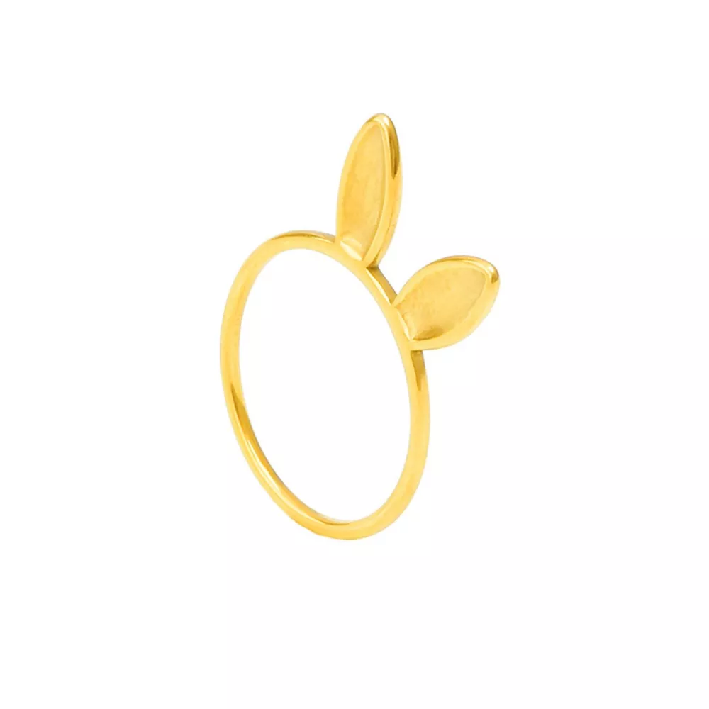 18K Gold-Plated Bunny Ear Ring, image 3