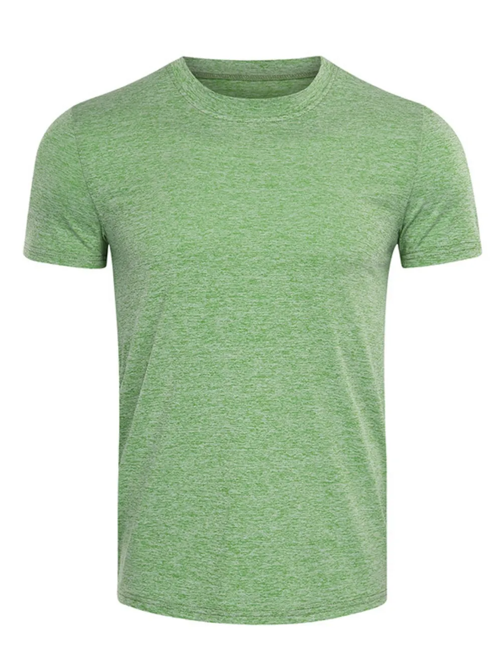 Men's Heathered Casual Round Neck T-Shirt, image 9