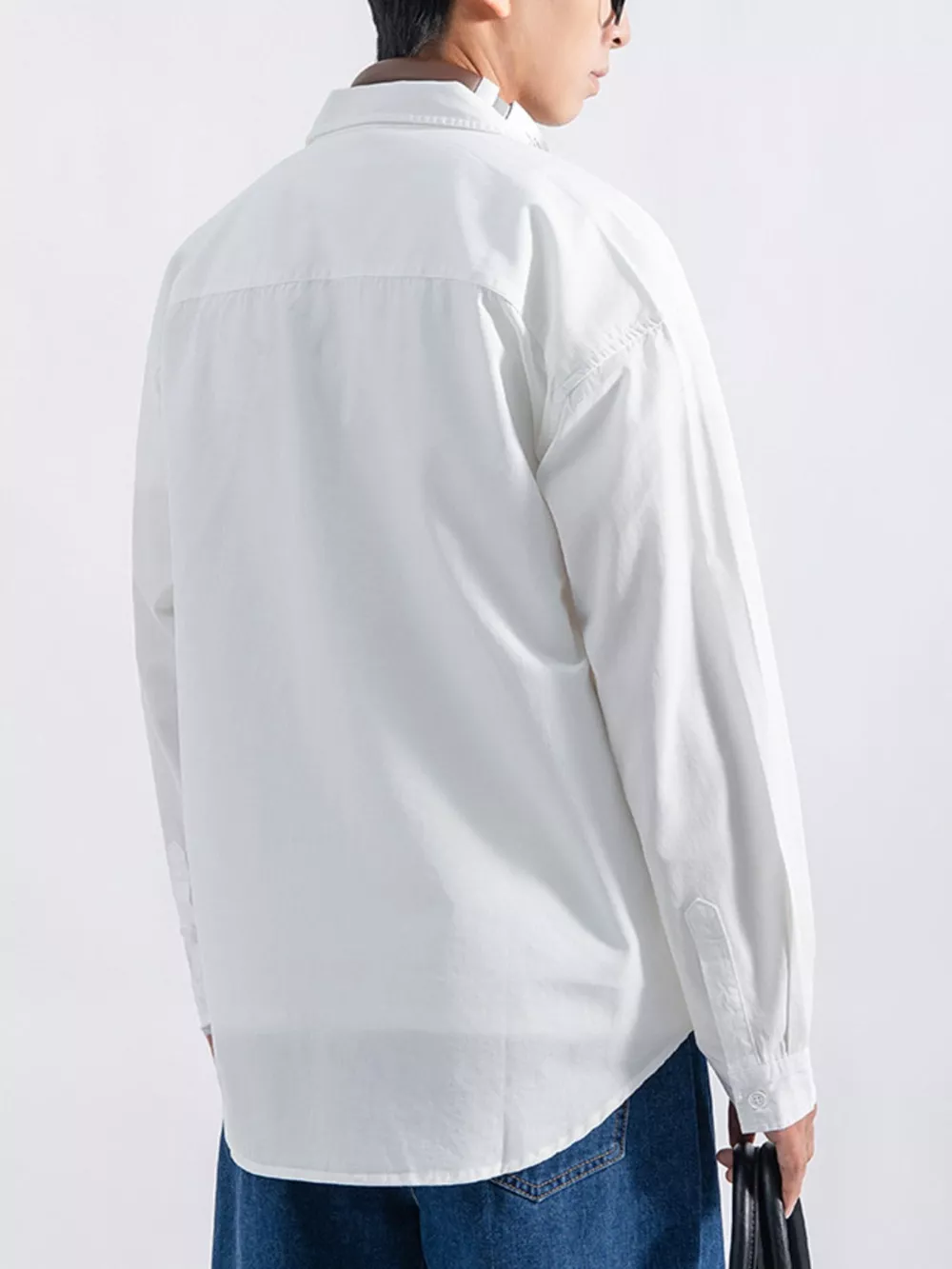 Men's Plus Size Button Up Long Sleeve Shirt, image 10
