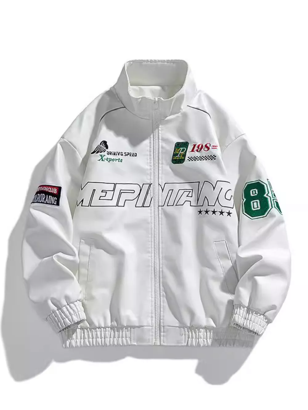 Men's Plus Size Zip Up Long Sleeve Jacket, image 3