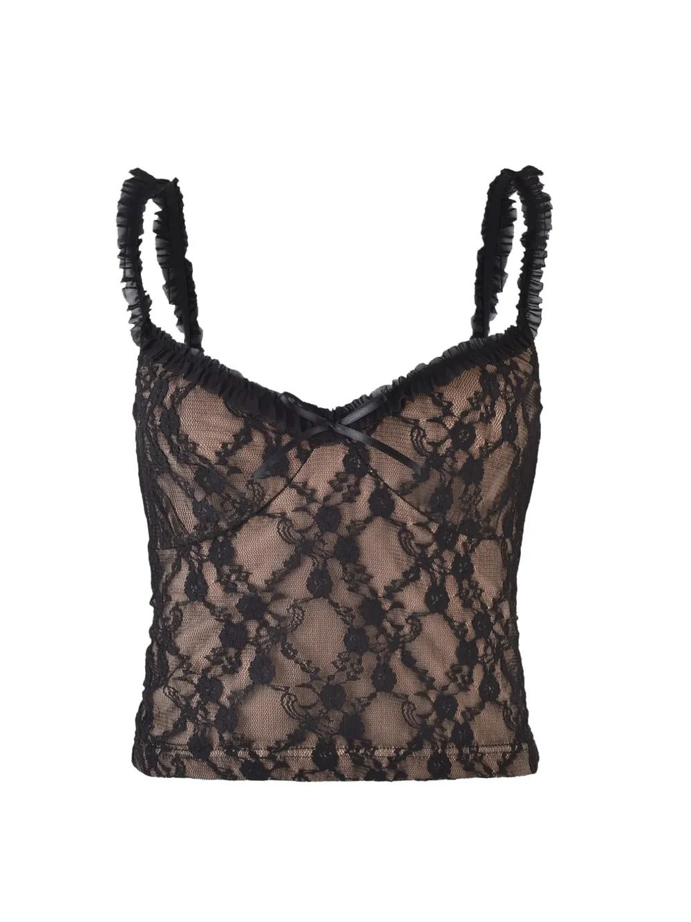 Lace Cami Top with Frill Straps, image 13