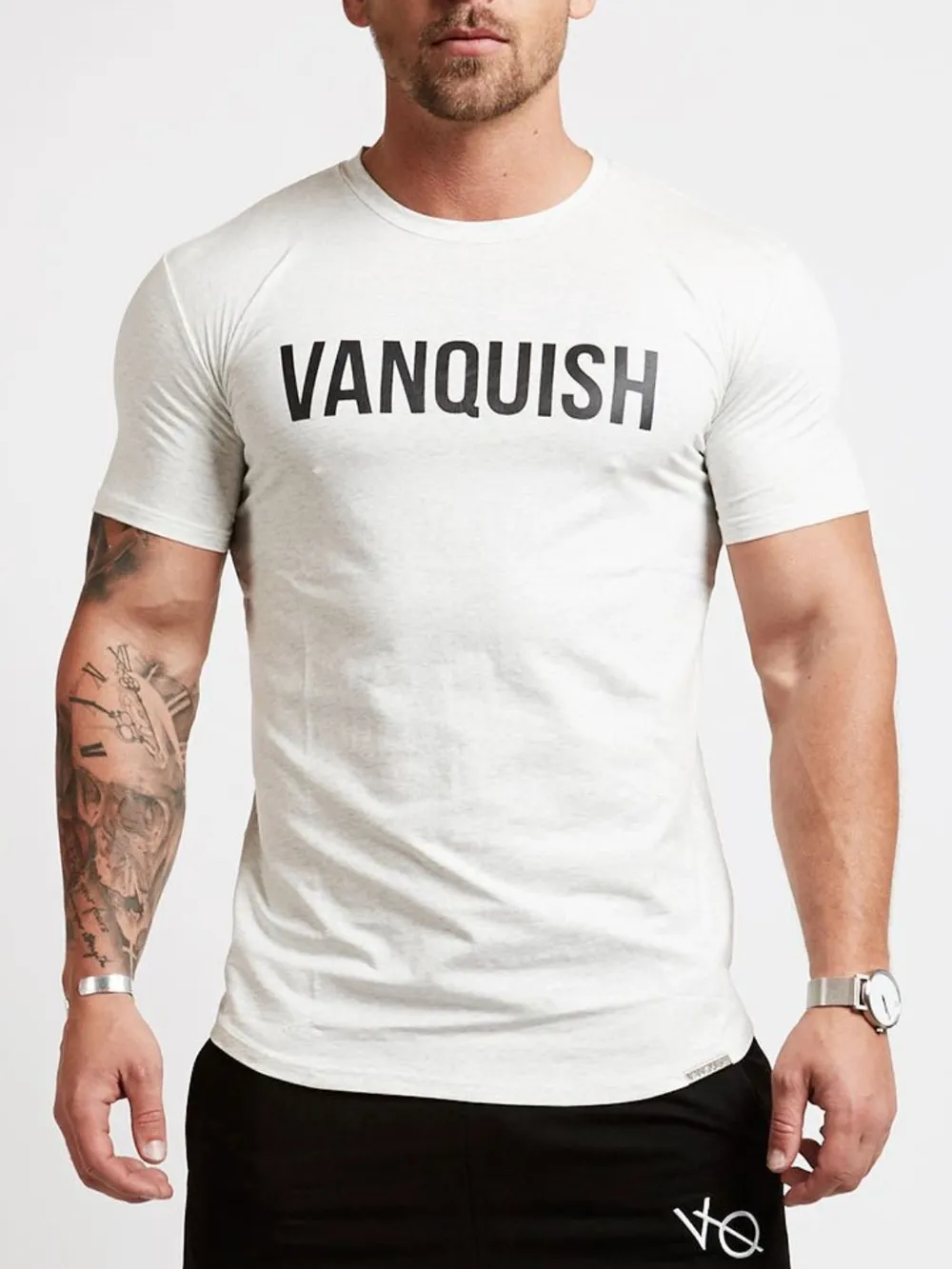 Men's Letter Round Neck Short Sleeve T-Shirt, image 3