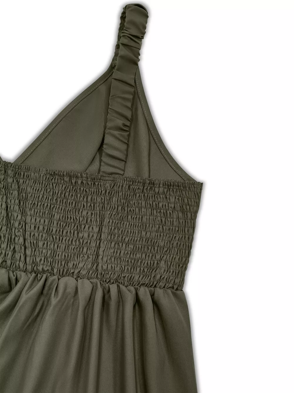 Plus Size Smocked Wide Leg Jumpsuit, image 3