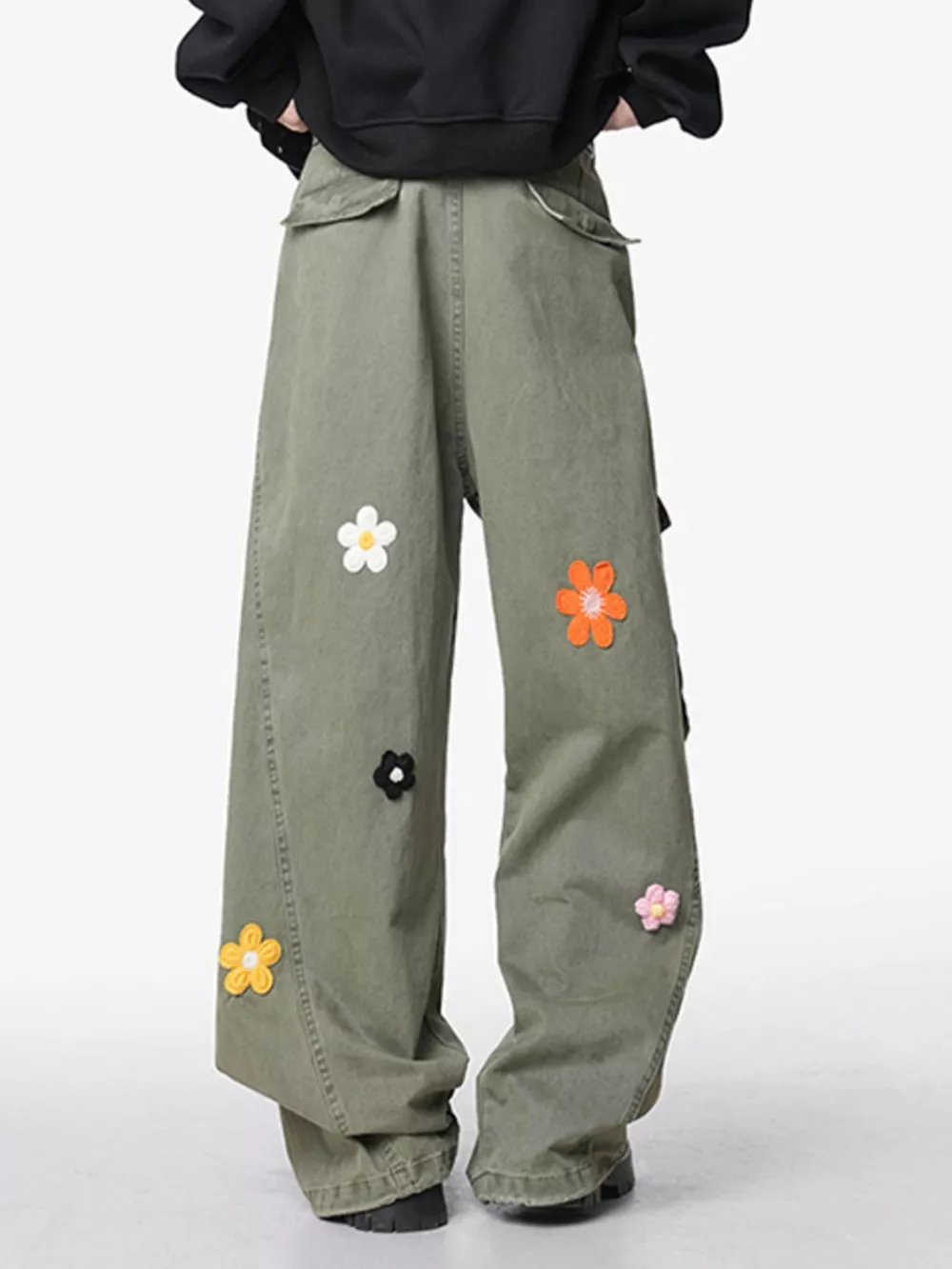 Men's Flower Wide Leg Pants, image 3