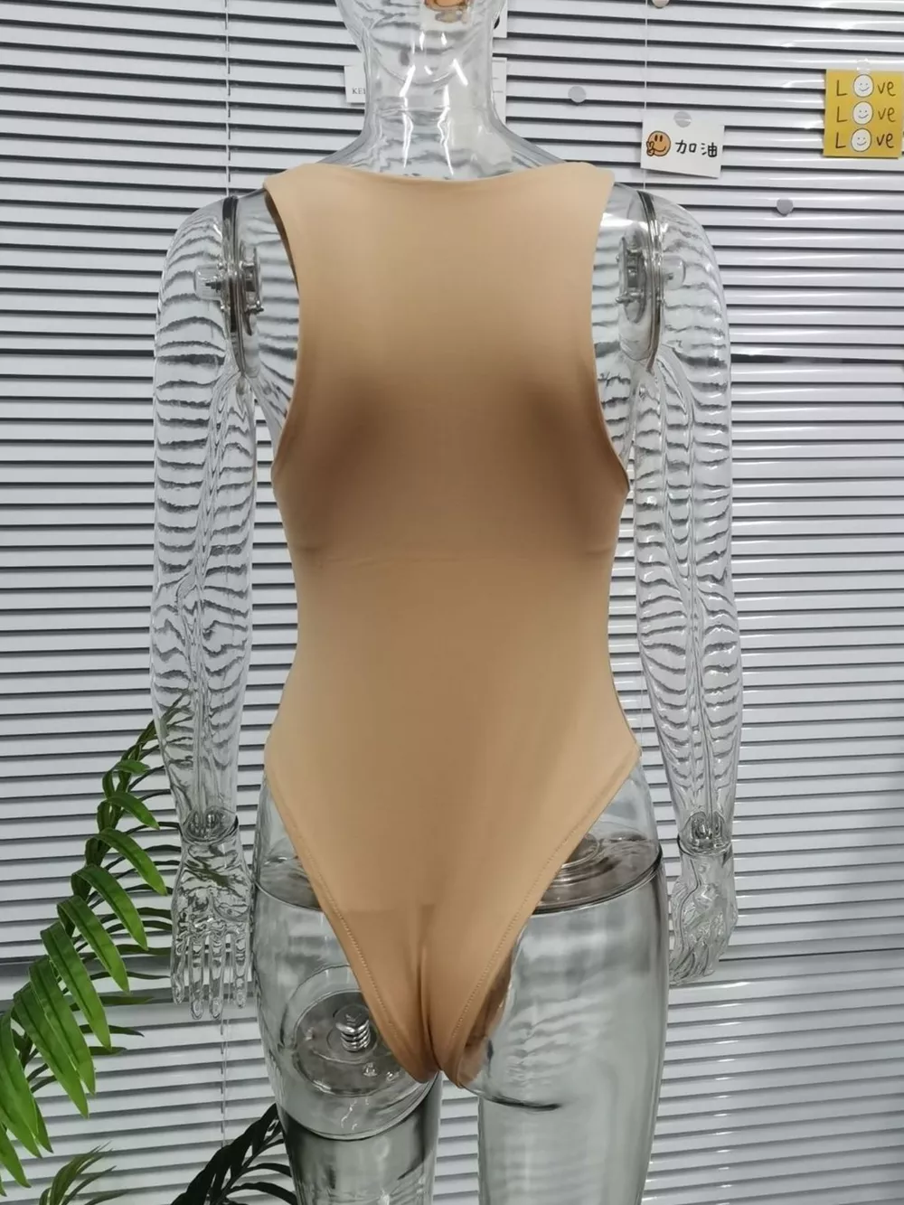 Round Neck Sleeveless Bodysuit, image 6