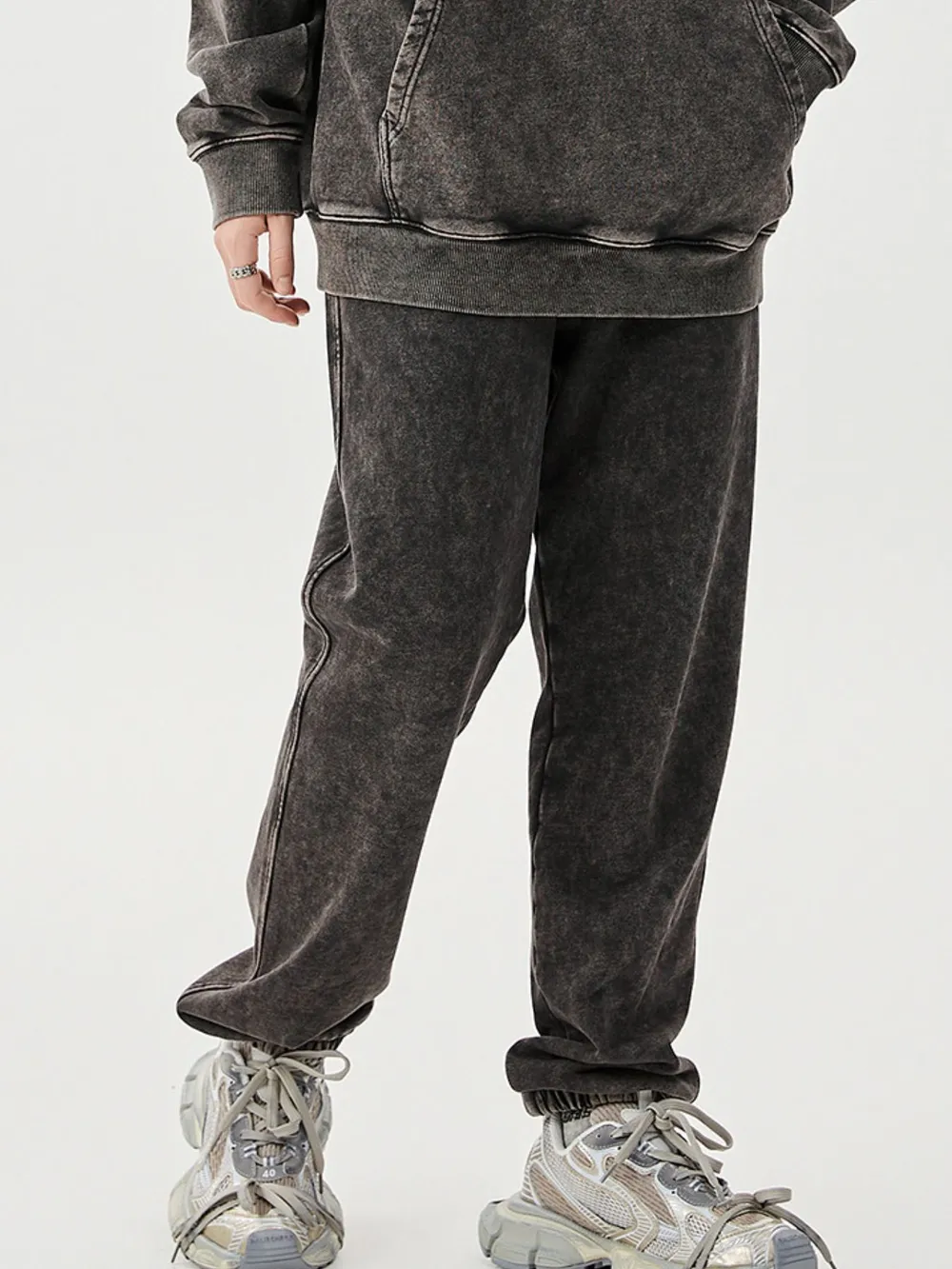 Men's Washed Loose Fit Pants, image 8