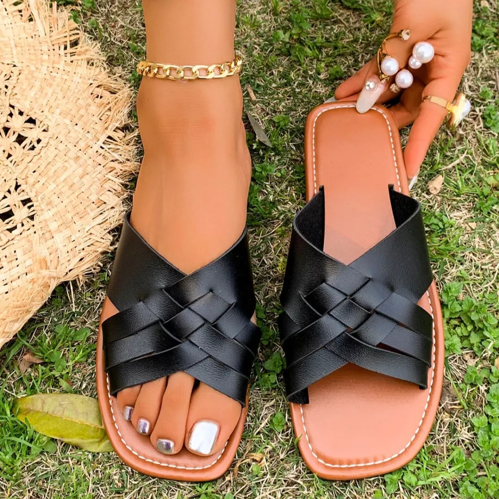 Woven Open Toe Sandals, image 6