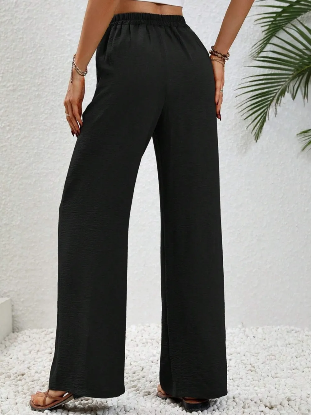 Wide Leg Drawstring Pants, image 9