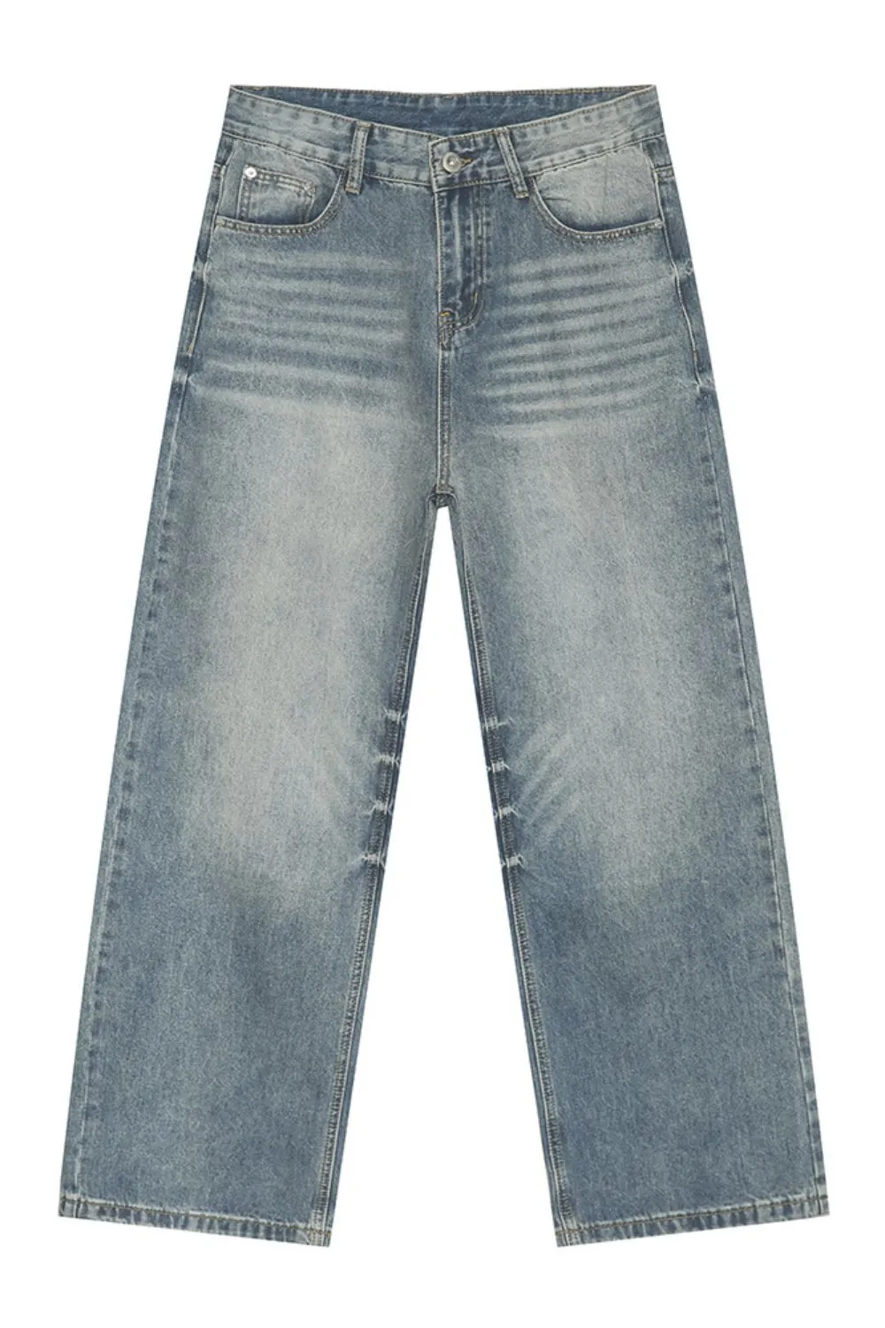 High Rise Wide Leg Casual Jeans, image 7