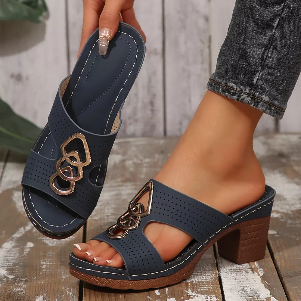 Open Toe Block Heel Sandals, image 5