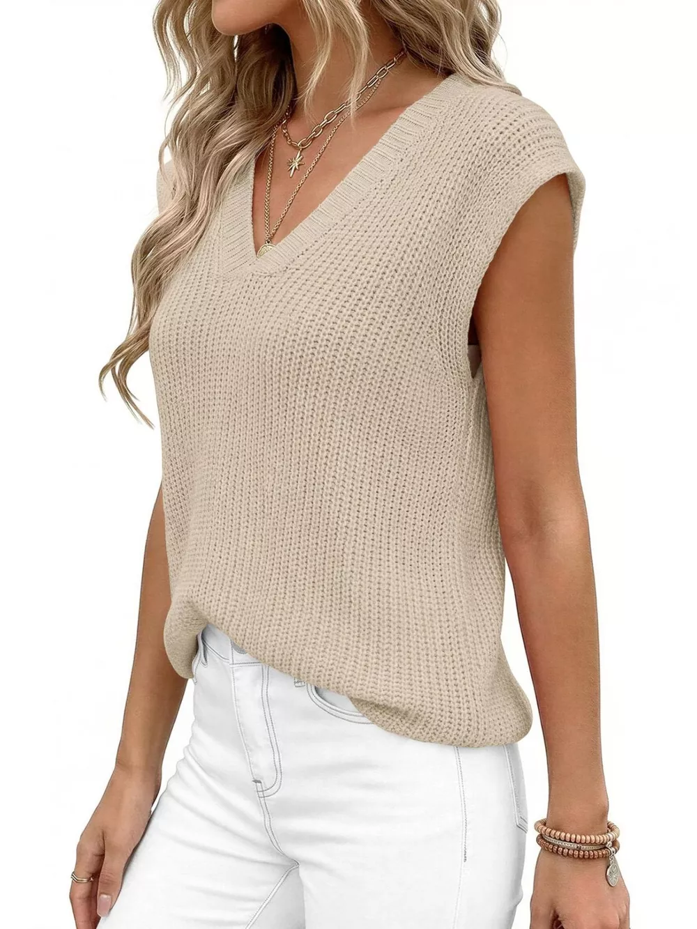 V-Neck Sweater Vest, image 2