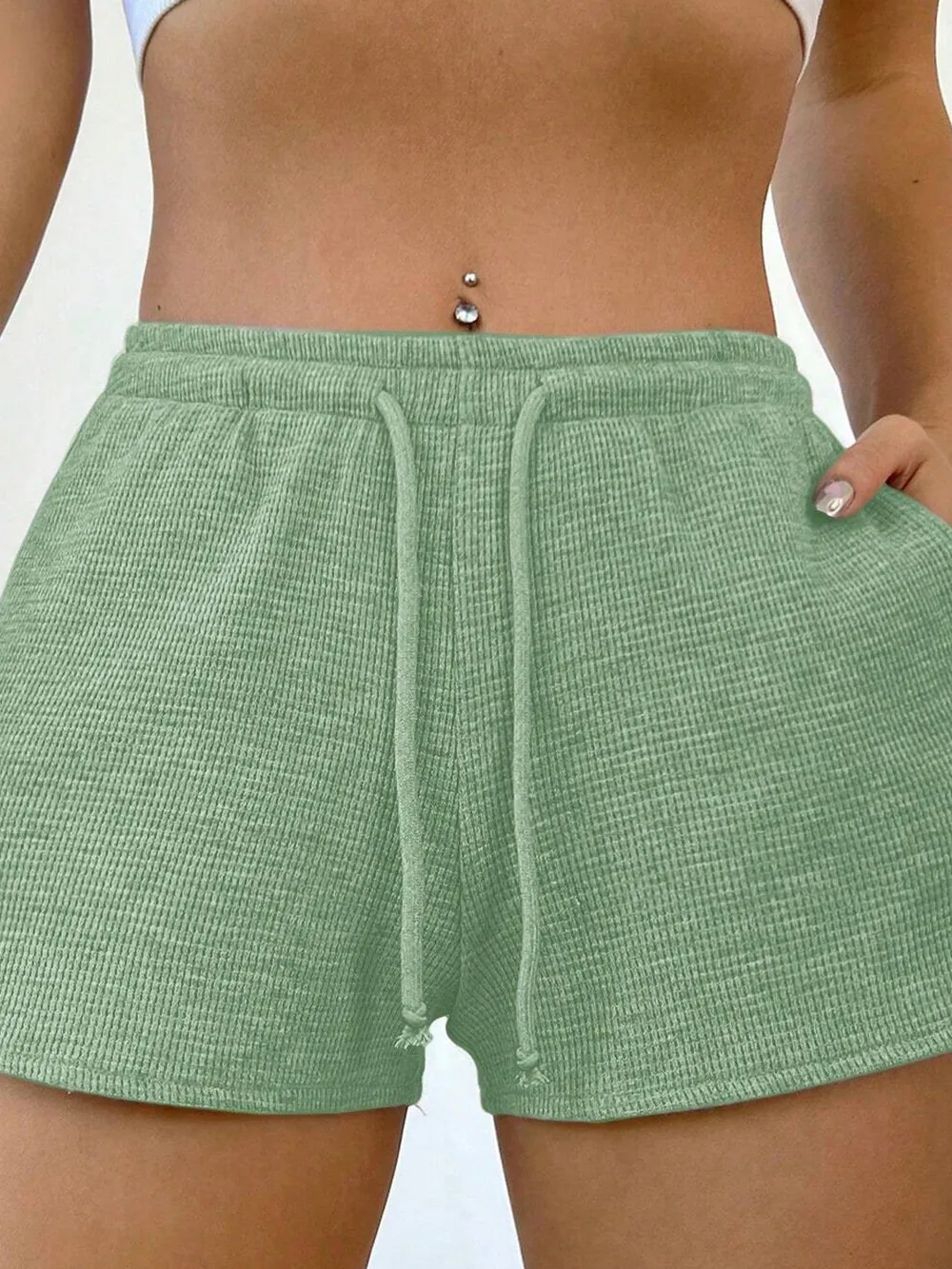 Drawstring Shorts with Pockets, image 8