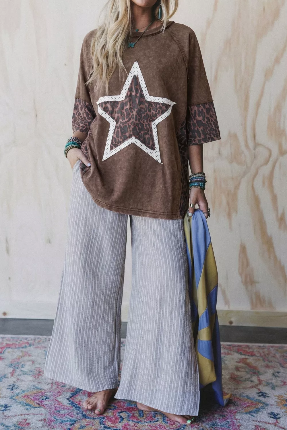 Leopard Star Patch T-Shirt, image 3