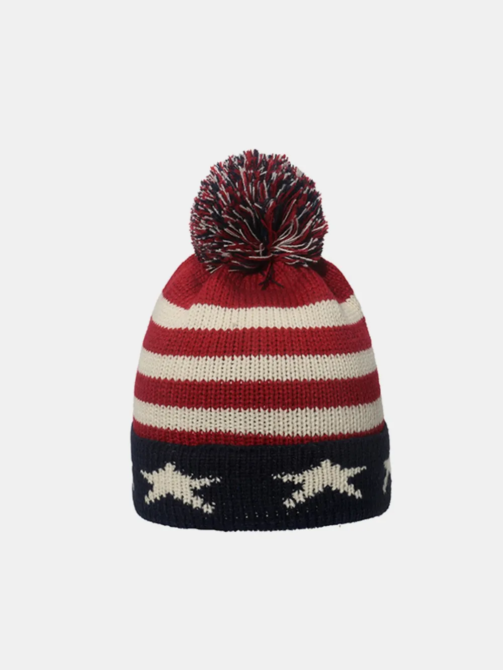 Roll Rim US Flag Knit Hat, image 4