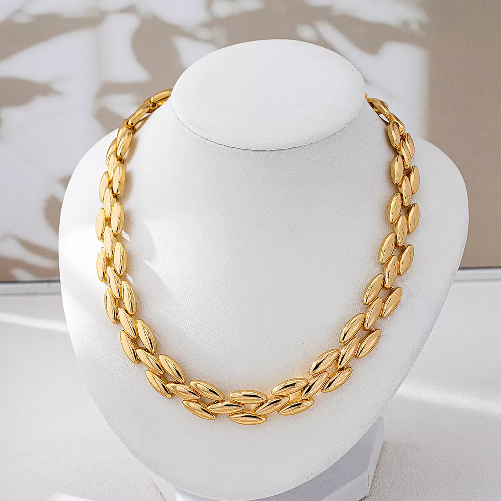18K Gold-Plated Chunky Necklace, image 3