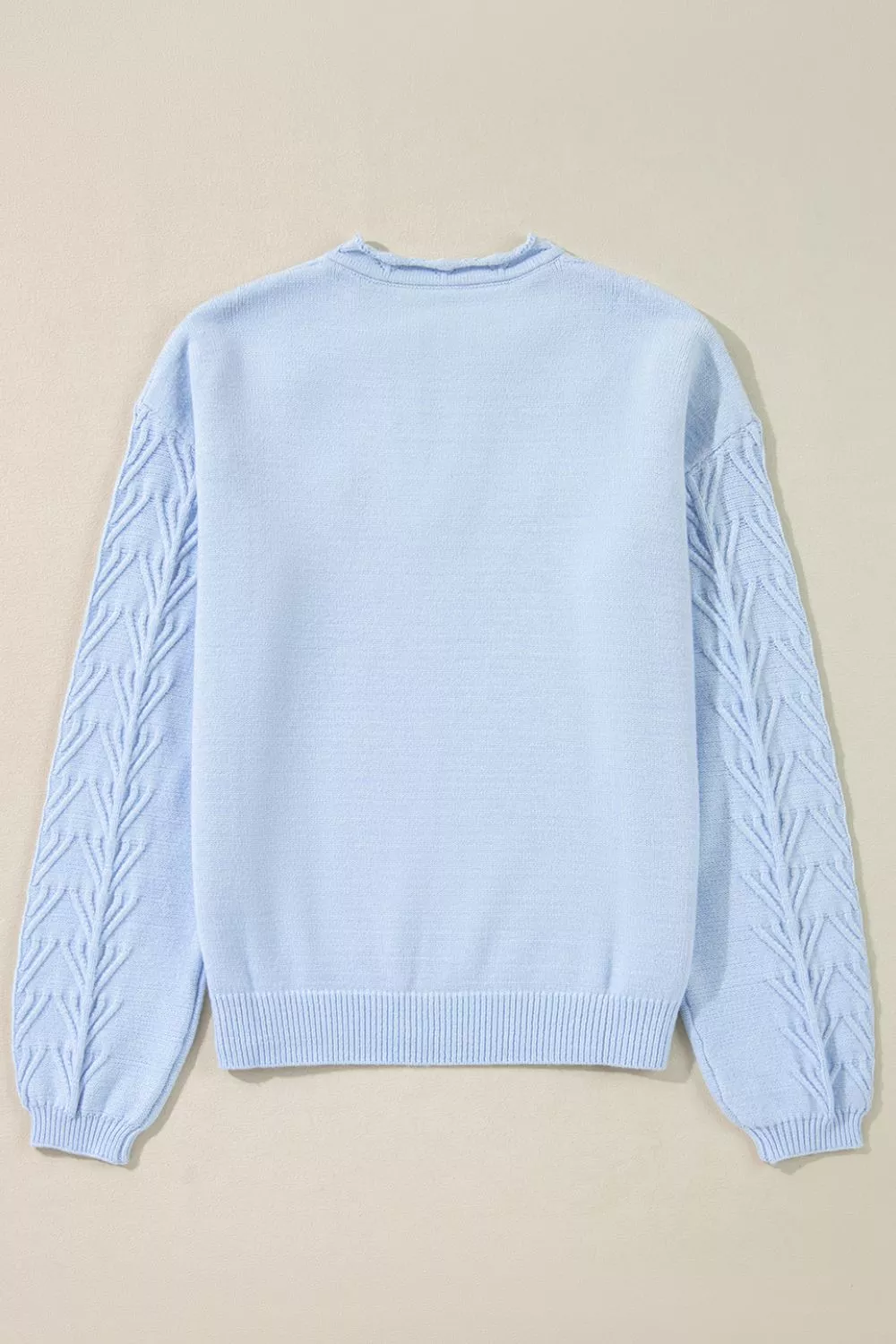Daisy Notched Long Sleeve Sweater, image 19